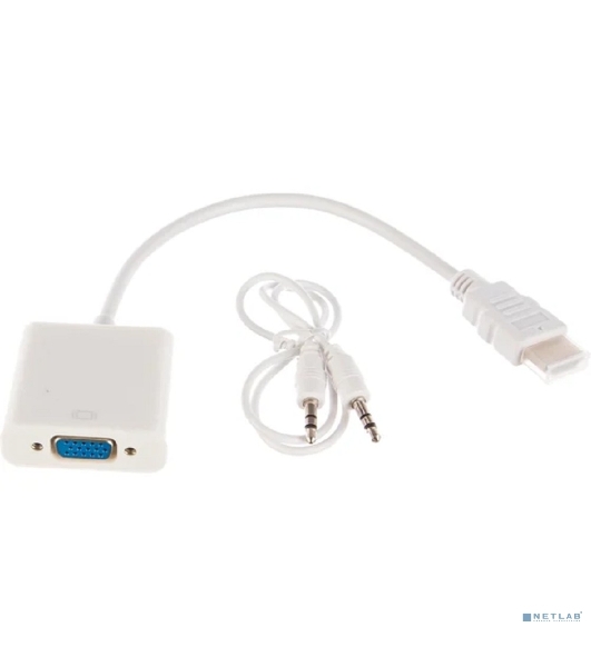Переходник штекер Rexant HDMI - гнездо VGA, провод + шнур стерео 3,5 мм