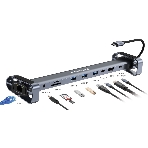 Док-станция Gembird UHB-D5, USB Type-C, 3xUSB 3.1, Type-C PD87W, Jack 3.5, SD/TF, HDMI, RJ45, USB Type-C, USB, фото12