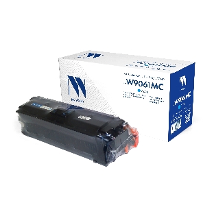 Картридж лазерный NVPrint совместимый NV-W9061MC Голубой для HP Color LaserJet E55040/E57540 (12200k)