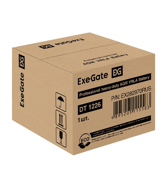 Батарея для ИБП ExeGate DT 1226 (12V 26Ah), клеммы под болт М5