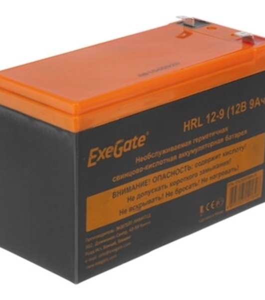 Батарея для ИБП ExeGate EX285659RUS HRL 12-9 (12V 9Ah 1234W, клеммы F2)