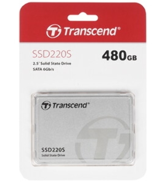 Накопитель SSD Transcend 220S, 480GB, 2.5', SATA, R/W 550/450