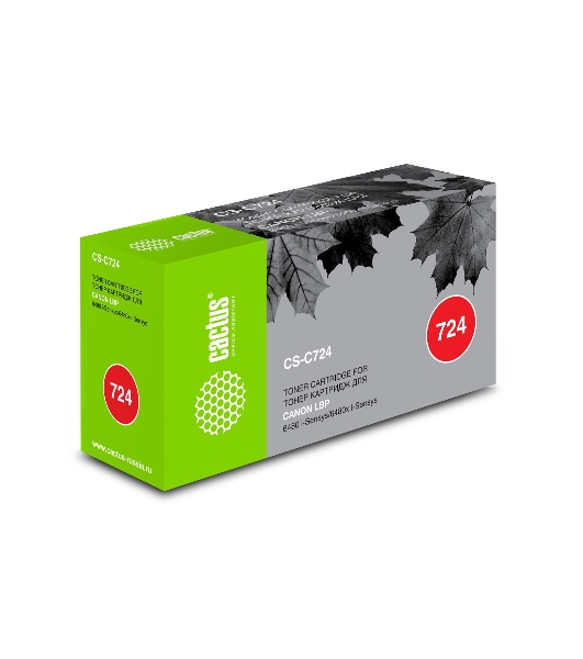 Картридж лазерный Cactus CS-C724 черный (6000 стр.) для Canon LBP 6480/6750/6480x/6750dn