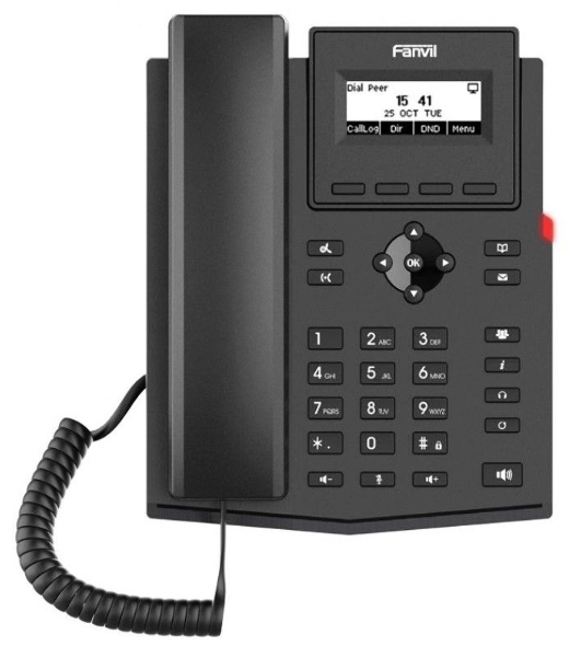 Телефон IP Fanvil X301W c б/п черный