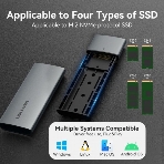 Корпус для SSD Vention USB 3.1 Gen 2-C M.2 NVMe Серый, фото8