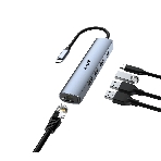 USB-концентратор Genius UH-545, USB Type-C, USB/RJ45, USB Type-C, фото4