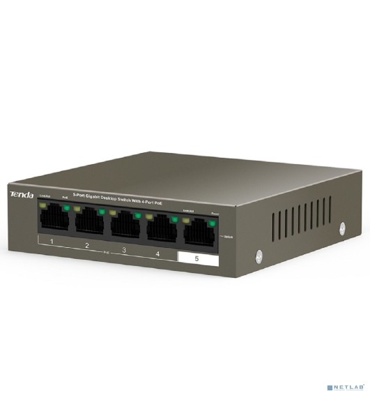 Коммутатор 5PORT 1000M 4POE Tenda TEG1105P-4-63W