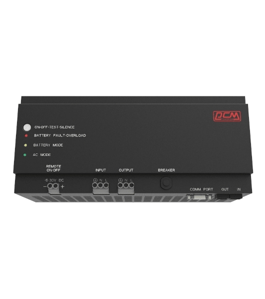 Источник бесперебойного питания Powercom DRU 500VA/300W, DIN Rail, 230V, RS-232, 2 year warranty (1114005)