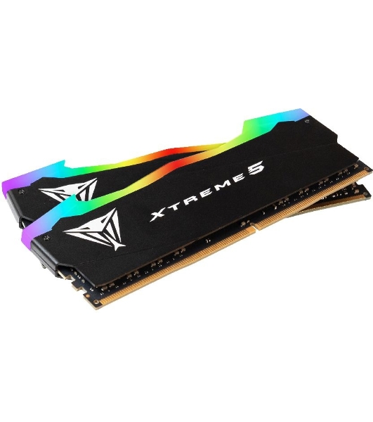 Оперативная память Patriot Viper Xtreme 5, DDR5, 48GB (2x24GB), 7600MHz, CL36, DIMM, с радиаторами, RGB, черный
