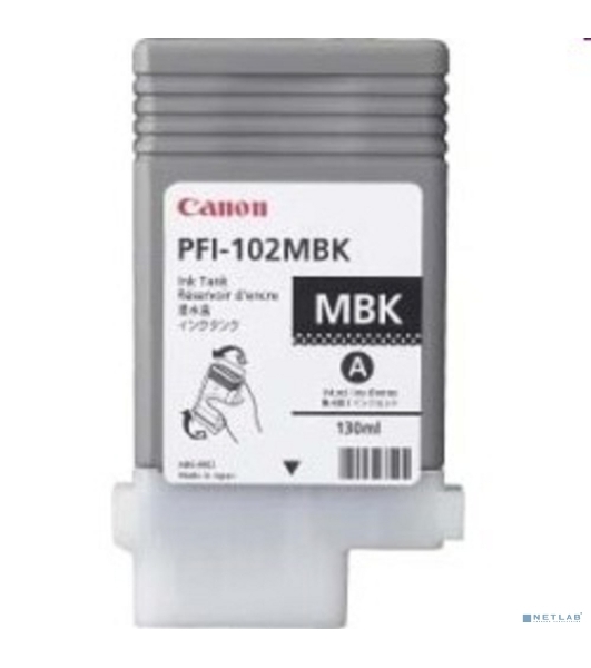 Картридж струйный Canon PFI-102MBk (0894B001) матовый черный, 130 мл., для iPF500/600/700