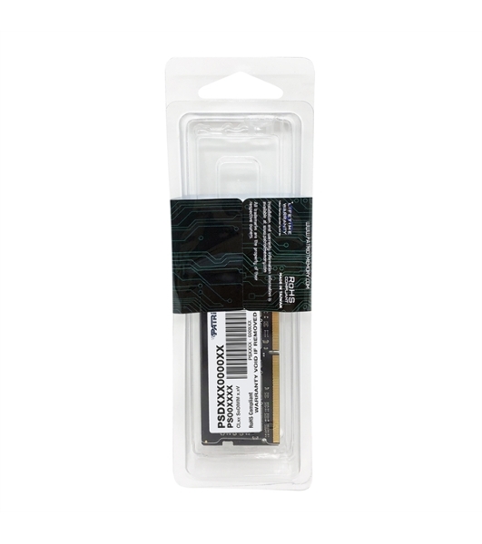 Оперативная память Patriot Signature, DDR4, 8GB (1x8 GB), 3200 MHz, CL22, SO-DIMM