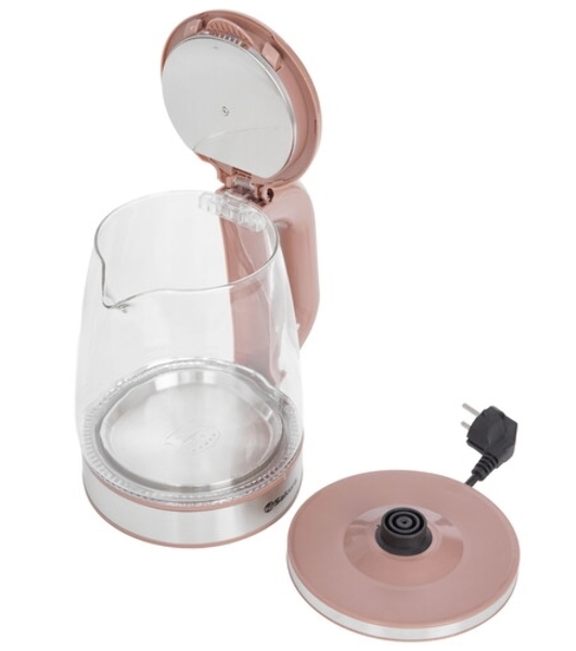 Чайник электрический Sakura SA-2722BR 2,2л,стекл,темный шоколад
