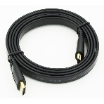 Кабель HDMI v.1.4 1.5м Flat плоский HDMI (m)/HDMI (m), фото2