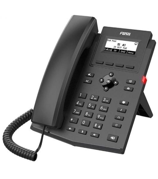 Телефон IP Fanvil X301W c б/п черный