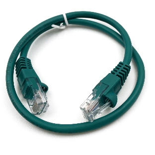 Патч-корд Buro UTP 4 пары cat.5e CCA molded 0.25м зеленый RJ-45 (m)-RJ-45 (m) (упак.:1шт)