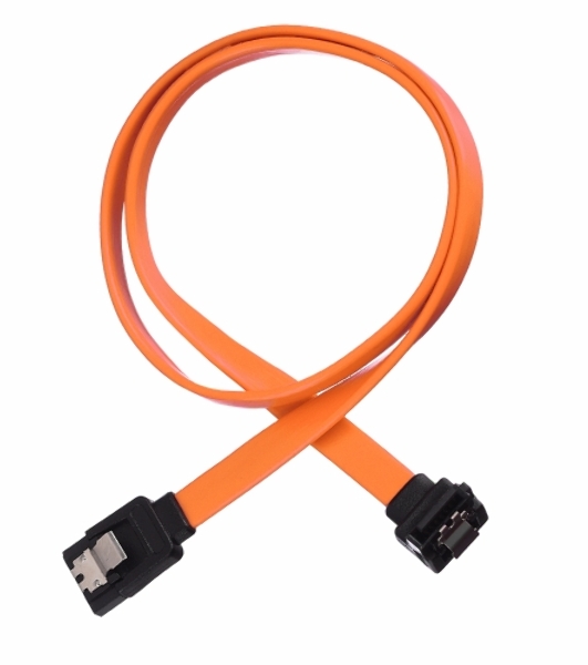 Кабель а/в GoPower Длина 0.5 м Разъемы SATA (m)-SATA (m) черный/оранжевый