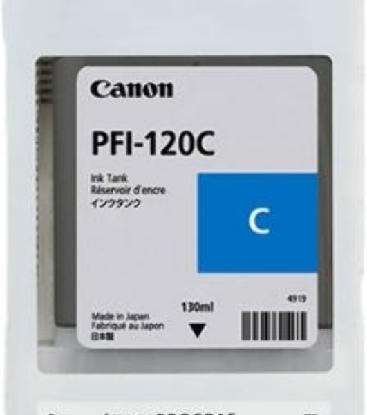 Картридж струйный Canon PFI-120 C 2886C001 голубой (130 мл) для Canon imagePROGRAF TM-200/205