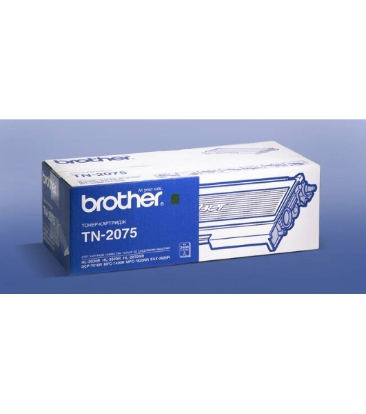 Картридж лазерный Brother TN-2075 черный (2500 стр.) для Brother HL2030/2040/2070/2920/DCP7010/7025/MFC7420/7820