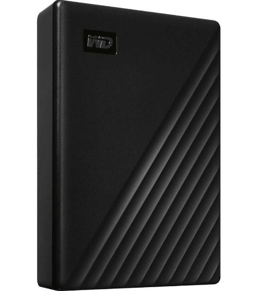 Внешний HDD 2.5' Western Digital My Passport, 5TB, USB 3.2 Gen 1 Type-A, 5400 rpm, черный
