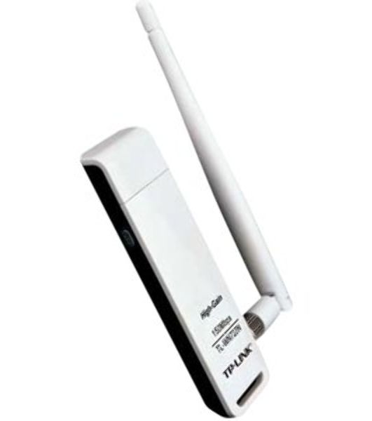 Адаптер TP-Link SOHO TL-WN722N 150Mbps High Gain Wireless N USB Adapter with Cradle, 1T1R, 2.4GHz, 802.11n/g/b, 1 detachable antenna