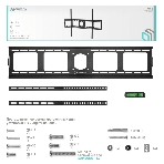 Кронштейн ONKRON UF4 55'-100' макс. 800x600, наклон 0º, поворот 0º, от стены 35мм, вес до 75кг, черный, фото16