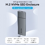 Корпус для SSD Vention USB 3.1 Gen 2-C M.2 NVMe Серый, фото5