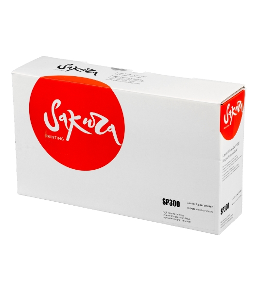 Картридж Sakura SP300 для Ricoh Aficio SP300DN, черный, 1 500 к.