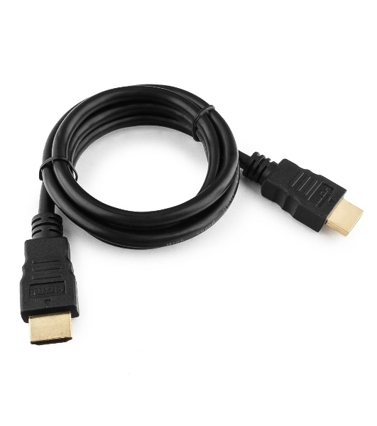 Кабель Cablexpert HDMI CC-HDMI4-1M, 19M/19M, v2.0, медь, позол.разъемы, экран, 1м, черный, пакет