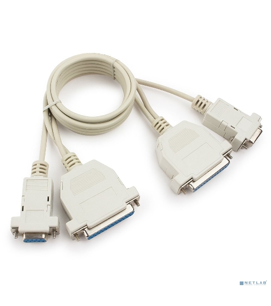 Кабель 0-модемный Cablexpert CC-140-6-N универсальный, 25F+9F/25F+9F, 1.8м, пакет
