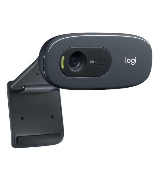 Веб-камера Logitech C270 HD 1280x720, 30 кадр/с, USB Type-A, микрофон (шумоподавление), автоосвещение, универсальное крепление