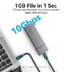 Корпус для SSD Vention USB 3.1 Gen 2-C M.2 NVMe Серый, фото3