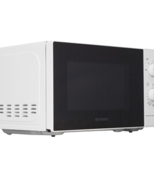 Микроволновая печь Oursson MM2013B/WH белый, 20 л, 700 Вт, переключатели - поворотный механизм