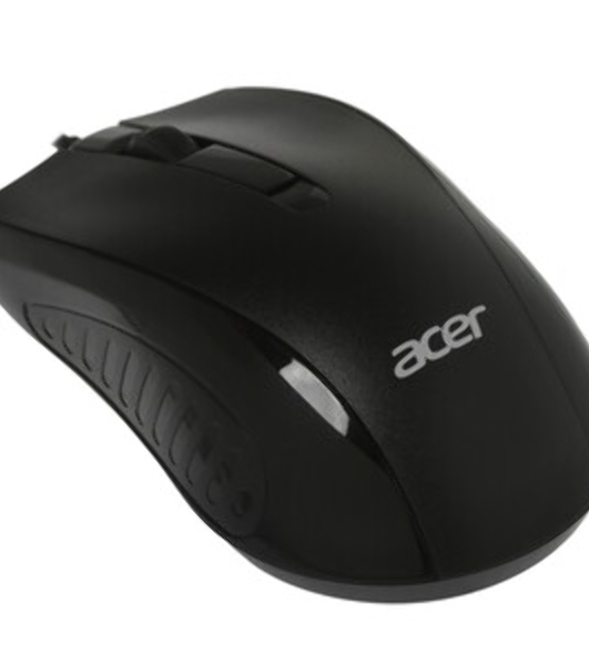 Мышь проводная Acer OMW136 черный, 1200 dpi, USB, кнопки - 3