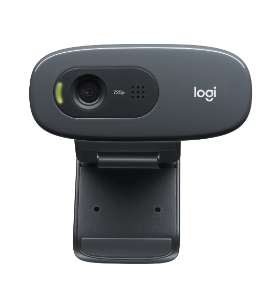 Веб-камера Logitech C270 HD 1280x720, 30 кадр/с, USB Type-A, микрофон (шумоподавление), автоосвещение, универсальное крепление