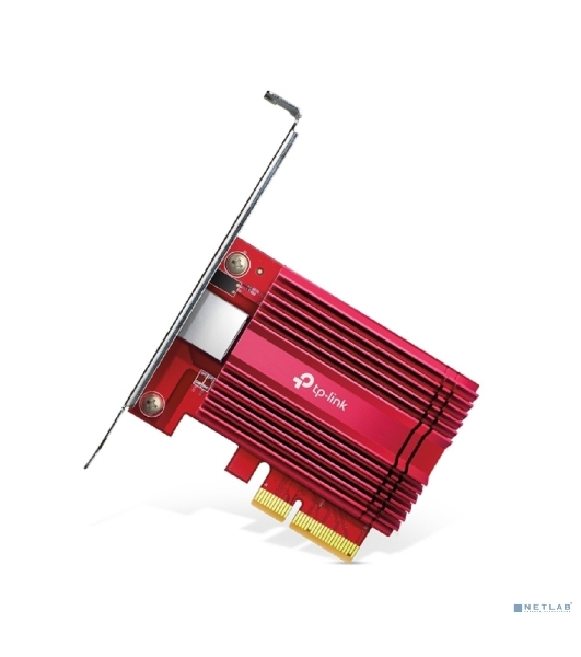 Сетевой адаптер 10 Gigabit PCI-E network adapter, 1 PCI Express 3.0 X4 interface, 1 100/1000/10000Mbps Ethernet port, come with Low-Profile and Full-Height Brackets