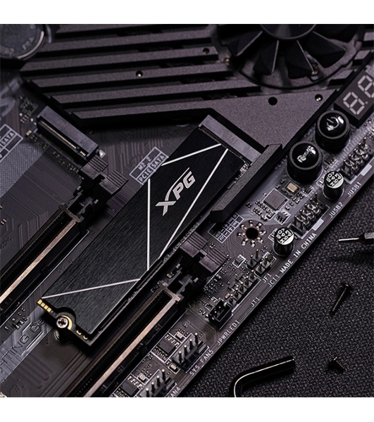 Накопитель SSD ADATA XPG BLADE S70, 1Tb, PCIe 4.0 x4, M.2 2280, NVMe, R/W 7400/5500, с радиатором