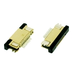 Разъем FPC Half Coverage Top Contact 1.0K-BS-36PWB 36 pin высота 2мм шаг 1мм, фото3