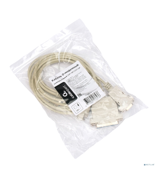Кабель 0-модемный Cablexpert CC-140-6-N универсальный, 25F+9F/25F+9F, 1.8м, пакет