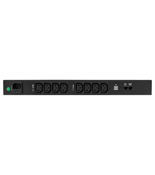 Источник бесперебойного питания ExeGate 1U ServerRM UNL-1200.LCD.AVR.8C13.RJ.USB.1U 1200VA/720W, LCD, AVR, 8*C13, RJ, USB, 1U, установка в стойку, черный