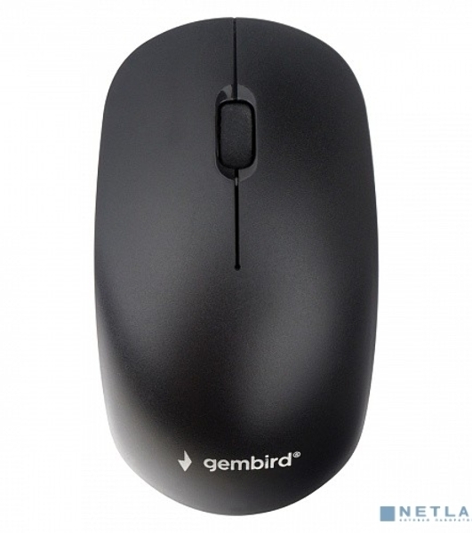 Мышь беспроводная Gembird MUSW-435 черный, 1600 dpi, радиоканал, USB, кнопки - 3