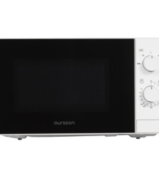 Микроволновая печь Oursson MM2013B/WH белый, 20 л, 700 Вт, переключатели - поворотный механизм