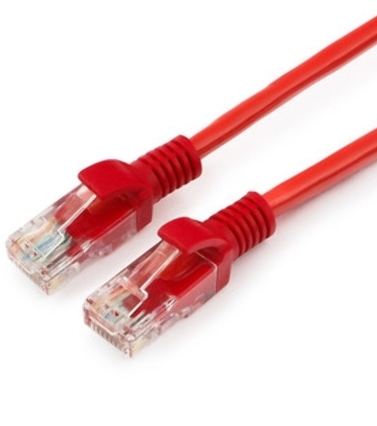 Патч-корд UTP Cablexpert cat.5e, 3м, литой, многожильный, красный