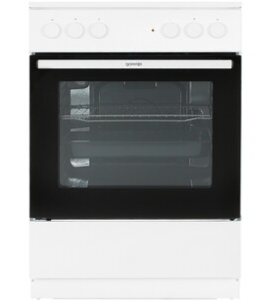 Плита электрическая Gorenje GEC6A11WG белый, конфорок 4 шт, духовка 65 л, 60 см x 85 см x 60 см