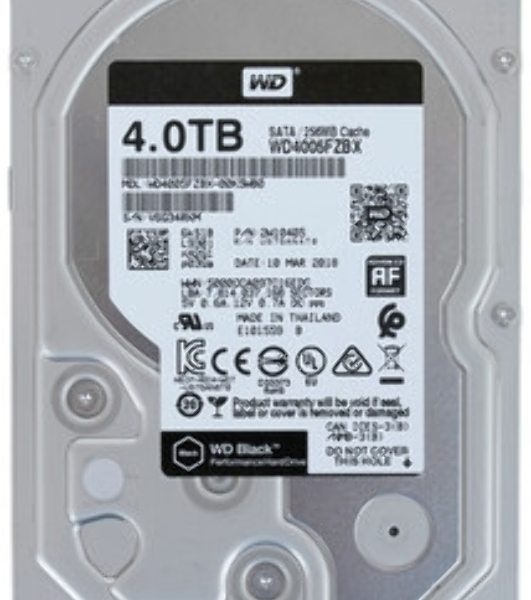 Жесткий диск WD SATA-III 4TB черный (7200rpm) 256Mb 3.5'