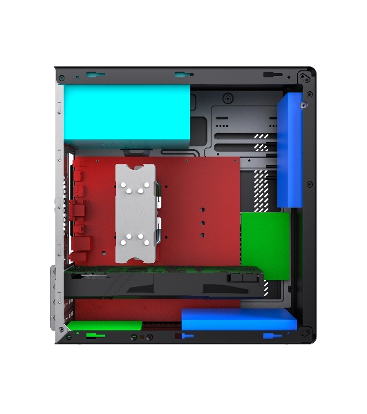 Компьютерный корпус с блоком питания 450Вт./Case Foxline FL-719W-FZ450R-U31, mATX case, белый, w/PSU 450W 12cm, w/1xUSB 2.0, w/1xUSB 3.0, w/1xCombo Audio, w/pwr cord, w/o FAN
