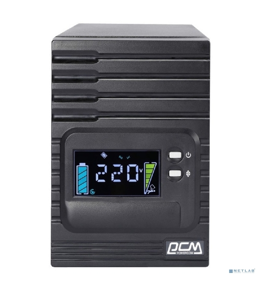 Источник бесперебойного питания Powercom Smart King Pro+ SPT-1000-II LCD 800Вт 1000ВА черный
