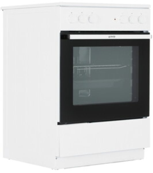 Плита электрическая Gorenje GEC6A11WG белый, конфорок 4 шт, духовка 65 л, 60 см x 85 см x 60 см