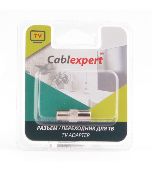 Переходник Cablexpert APL-FTVM-01, F (мама)/TV (папа), блистер