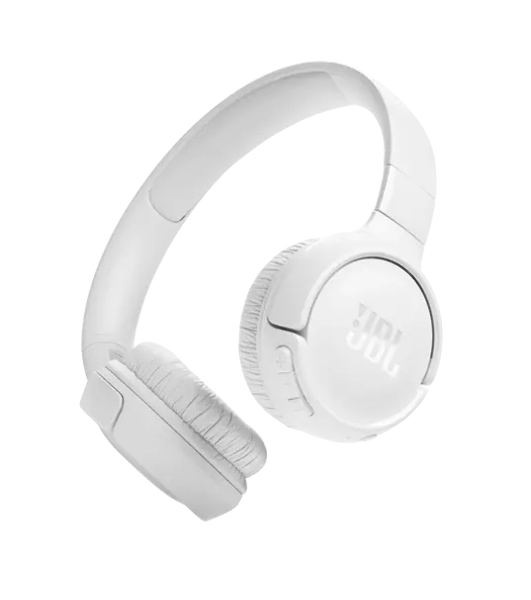 Беспроводные наушники JBL Tune 520BT белый, накладные, Bluetooth, быстрая зарядка, складная конструкция