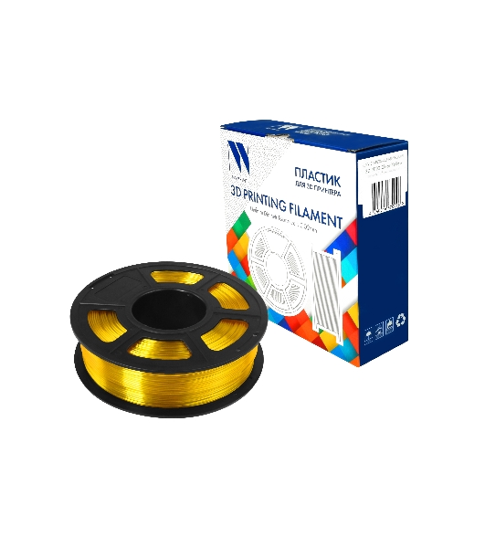 Филамент NVPrint PETG Clear Yellow Прозрачно-желтый для 3D печати диаметр 1.75мм масса 1 кг